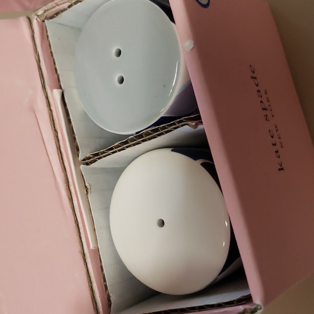 BNIB Kate Spade Nolita Blue Floral Salt & Pepper - Picture 4 of 7